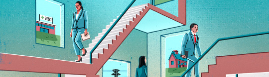 Illustrator Eva Bee's illustration for the Yale School of Management Yale Insights collection.