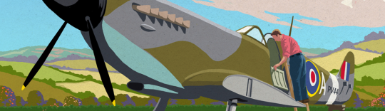 Garry Walton Feature Image MJN Garry Walton illustration for How to Build a Spitfire book cover