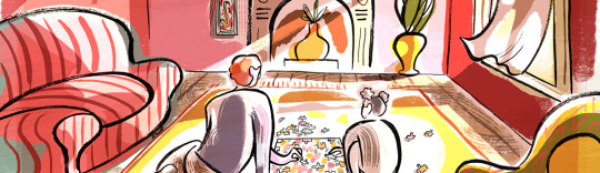 Sarah Tanat-Jones illustration for New Artist Launch at Meiklejohn Illustration Agency. Sarah Tanat-Jones illustration for New Artist Launch at Meiklejohn Illustration Agency.