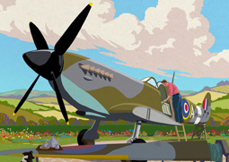 Garry Walton Homepage Promo Card for How to build a spitfire book cover