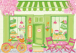 Illustrator Lindsey Spinks Book Cover for The Matcha Maker Cafe