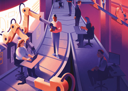 Illustrator Mark Boardman's illustrations for E+T magazine.