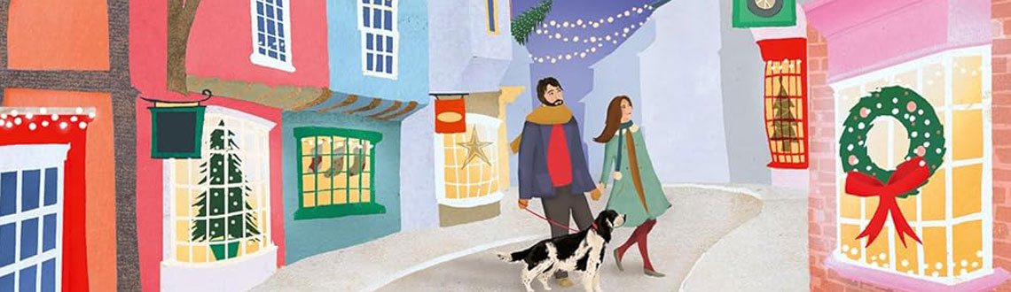 Illustrator Carrie May's book cover illustration for Mistletoe and Magic Illustrator Carrie May's book cover illustration for Mistletoe and Magic