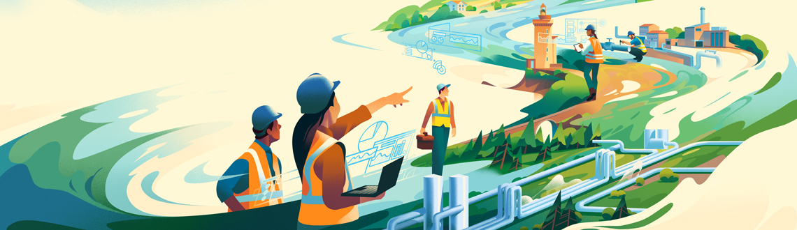 Illustrator Mark Boardman illustration for Fedene