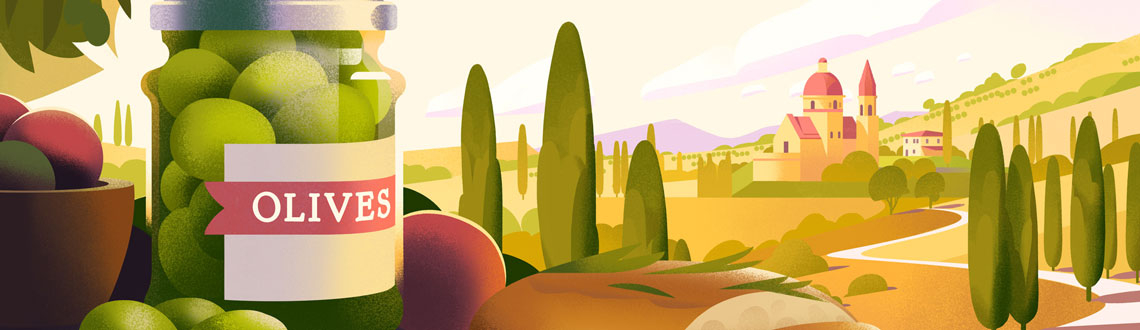 Mark Boardman Feature Image of Olives in Landscape