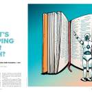 Illustrator Eva Bee's illustration for magazine front cover Faith Today