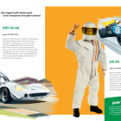 Pastiche illustrator Garry Walton illustrations for Goodwood Revival Programme