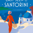 Gary Redford book cover illustration for Last seen in Santorini