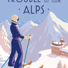 Gary Redford book cover illustration for Trouble in the Alps