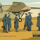 Harry Milburn illustrations for Jersey Post Royal Air Force Association Anniversary
