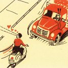 Illustrator Harry Milburn's illustrations for Goodwood Revival