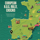 Harry Milburn illustration for Harley-Davidson Magazine