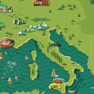 Harry Milburn illustration for Harley-Davidson Magazine