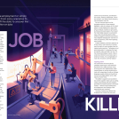 Illustrator Mark Boardman's illustrations for E+T magazine.