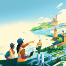 Illustrator Mark Boardman illustration for Fedene