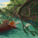 Illustrator Mark Frudd illustrations for Readers Digest article Rescue on the Elk River