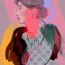 Sarah Tanat-Jones illustration for New Artist Launch at Meiklejohn Illustration Agency.